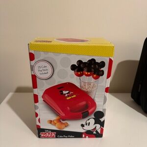 Disney -8 Mickey Cake Pop Maker Mini, Red